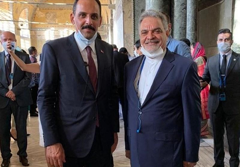 بازدید سفیر ایران در ترکیه از مسجد ایاصوفیه