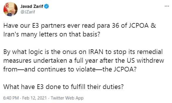 آیا طرف های اروپایی بند 36 برجام را خوانده اند؟ آیا طرف های اروپایی بند 36 برجام را خوانده اند؟