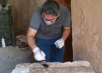 کتیبه 400 ساله روستای گلابر زنجان بازسازی شد