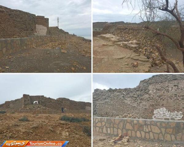 آسیب باران به آثار باستانی تیس در چابهار