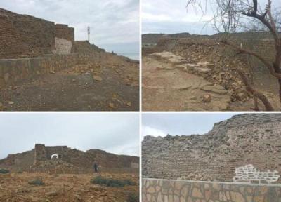 آسیب باران به آثار باستانی تیس در چابهار