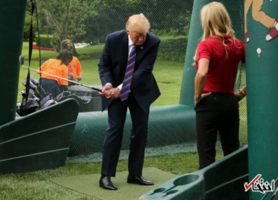ماجرای سرگرمی 50 هزار دلاری رئیس جمهور ایالات متحده چیست؟ ، نصب شبیه ساز بازی گلف برای دونالد ترامپ در کاخ سفید